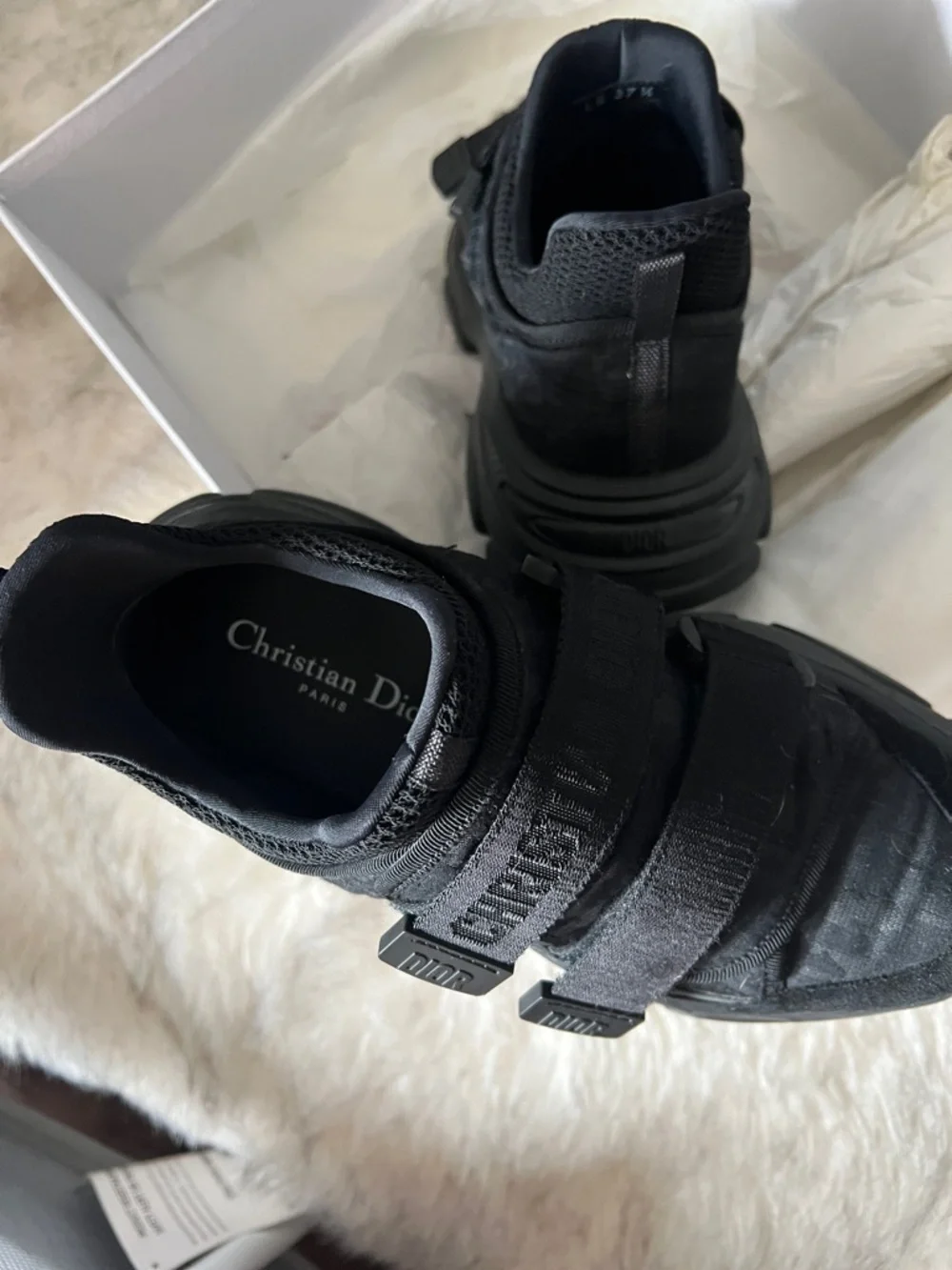 Dior Black women’s Strap Sneakers - Picture 2 of 9